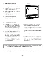 Preview for 7 page of kozy heat 932 Installation And Operating Manual