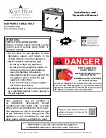 kozy heat BAY-36-MV Installation And Operation Manual preview