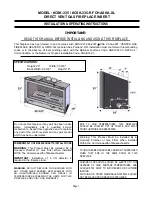 Предварительный просмотр 4 страницы kozy heat Chaska-XL Installation & Operating Manual