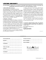 Preview for 39 page of kozy heat JOR-30S Installation And Operation Manual