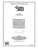 kozy heat PF-157 Assemble And Operating Instructions preview