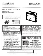 Предварительный просмотр 1 страницы kozy heat ROOSEVELT 34 BW Installation And Operation Manual