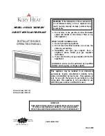 Предварительный просмотр 1 страницы kozy heat windom 56101 Installation And Operating Manual