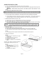 Предварительный просмотр 20 страницы kozy heat windom 56101 Installation And Operating Manual