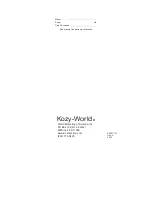 Preview for 17 page of Kozy-World 20-6030 Installation Instructions Manual