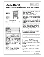 Preview for 1 page of Kozy-World FMK2501 Owner'S Operation And Installation Manual