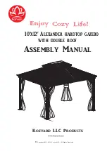 Kozyard 10'x12' Caesar Assembly Manual preview