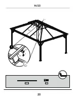 Preview for 20 page of Kozyard 12 Ft.x16 Ft. Alexander Hardtop Gazebo Assembly Manual