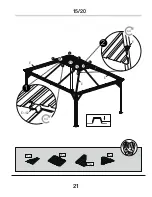 Preview for 21 page of Kozyard 12 Ft.x16 Ft. Alexander Hardtop Gazebo Assembly Manual