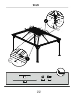 Preview for 22 page of Kozyard 12 Ft.x16 Ft. Alexander Hardtop Gazebo Assembly Manual