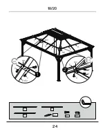 Preview for 24 page of Kozyard 12 Ft.x16 Ft. Alexander Hardtop Gazebo Assembly Manual