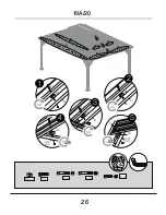 Preview for 26 page of Kozyard 12 Ft.x16 Ft. Alexander Hardtop Gazebo Assembly Manual