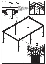 Предварительный просмотр 9 страницы Kozyard 12'x20' Alexander hardtop gazebo with double roof Assembly Manual