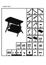 Предварительный просмотр 3 страницы Kozyard Brenda Swing Chair Assembly Manual