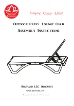 Kozyard KZL511BL Assembly Instuctions preview