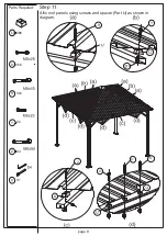 Предварительный просмотр 11 страницы Kozyard Rosana Assembly Manual