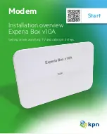 Предварительный просмотр 1 страницы KPN Experia Box v10A Installation Overview