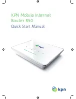 Preview for 1 page of KPN Mobile Internet Router 850 Quick Start Manual