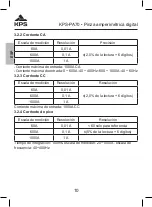 Предварительный просмотр 10 страницы KPS 602150001 Instruction Manual