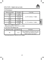 Предварительный просмотр 37 страницы KPS 602150001 Instruction Manual