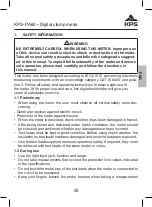 Preview for 25 page of KPS 602150002 Instruction Manual