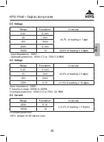 Preview for 25 page of KPS 602150003 Instruction Manual