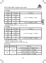 Предварительный просмотр 21 страницы KPS 602150017 Instruction Manual