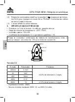 Предварительный просмотр 32 страницы KPS 602150017 Instruction Manual