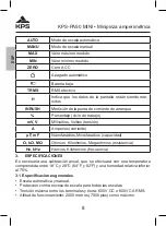 Предварительный просмотр 8 страницы KPS 602150018 Instruction Manual