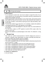 Предварительный просмотр 28 страницы KPS 602150018 Instruction Manual