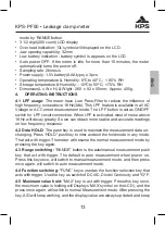 Preview for 13 page of KPS 602150019 Instruction Manual