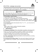 Preview for 17 page of KPS 602150019 Instruction Manual