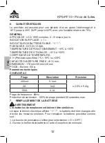 Предварительный просмотр 12 страницы KPS 602150020 Instruction Manual