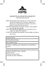 Preview for 31 page of KPS 602250005 Instruction Manual