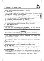 Preview for 9 page of KPS 602350003 Instruction Manual