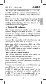 Предварительный просмотр 11 страницы KPS 602350009 Instruction Manual