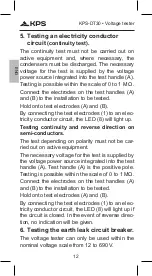 Предварительный просмотр 12 страницы KPS 602350009 Instruction Manual