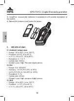 Предварительный просмотр 10 страницы KPS 602450007 Instruction Manual