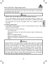 Preview for 41 page of KPS 602450011 Instruction Manual