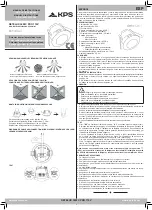 KPS DETELUX 360FC PRO 110V Instruction Manual предпросмотр