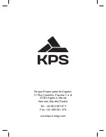 Preview for 20 page of KPS KPS-MT30 Instruction Manual