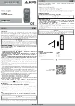 KPS KPS-MT425 Instruction Manual preview