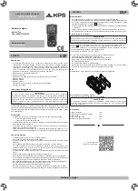 KPS KPS-MT700 Instruction Manual preview