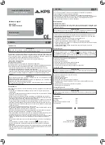 KPS KPS-MT940 Instruction Manual preview