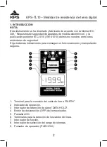 Предварительный просмотр 2 страницы KPS KPS-TL10 Instruction Manual