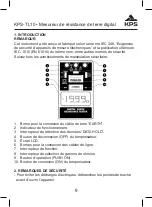 Предварительный просмотр 9 страницы KPS KPS-TL10 Instruction Manual