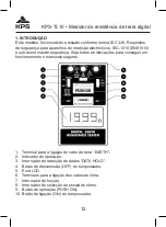 Предварительный просмотр 12 страницы KPS KPS-TL10 Instruction Manual