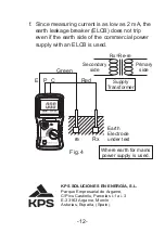 Предварительный просмотр 27 страницы KPS KPS-TL320 Instruction Manual