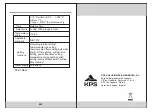 Предварительный просмотр 23 страницы KPS KPS-TM300 Instruction Manual