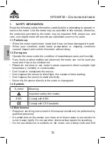 Preview for 12 page of KPS MF50 Instruction Manual